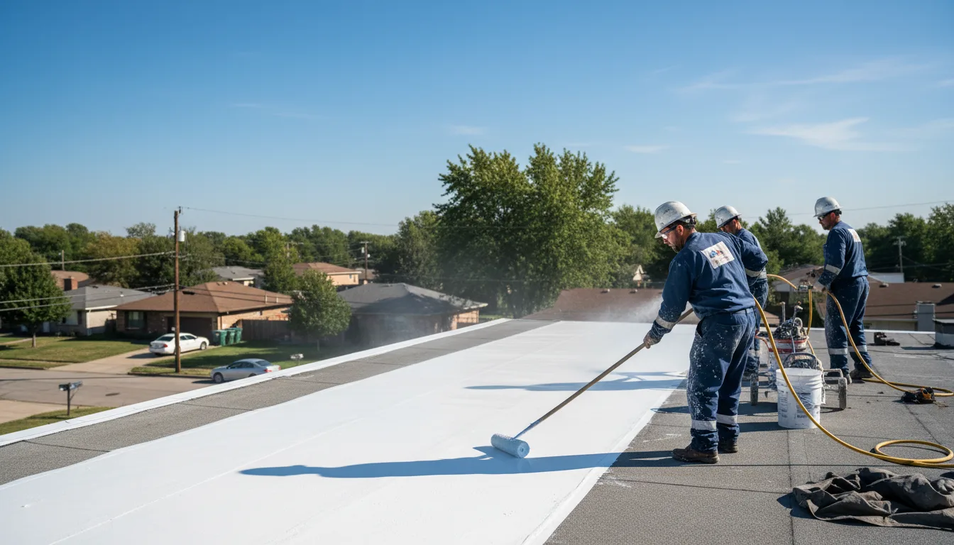 Commercial roof coating in Mays, IN near me